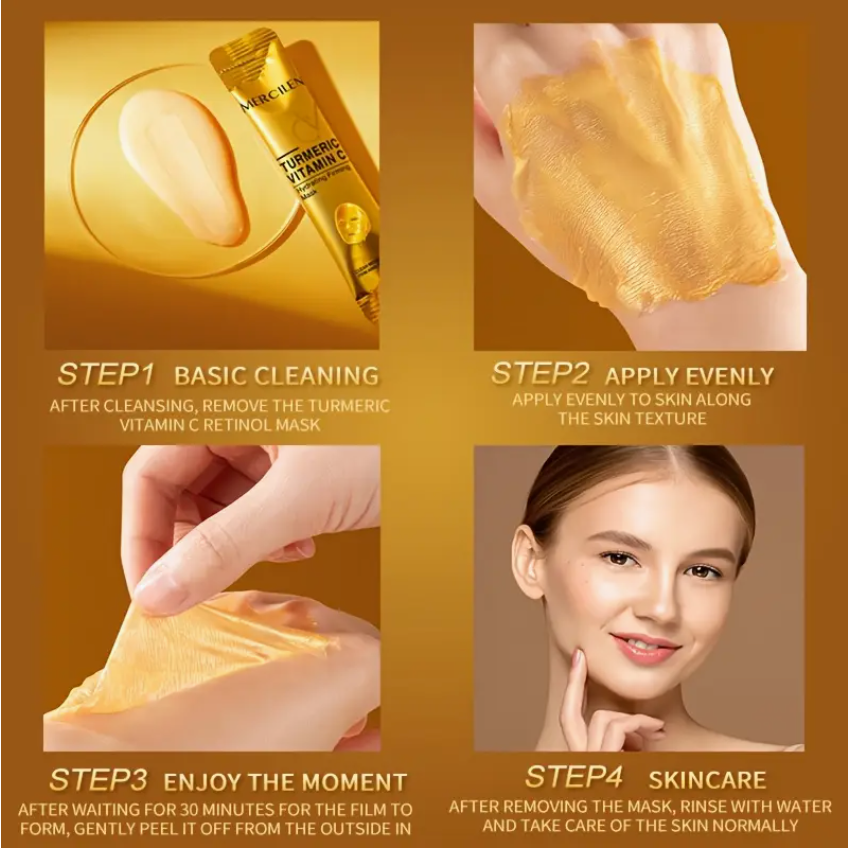 Mercilen Turmeric Vitamin C Gold Mask