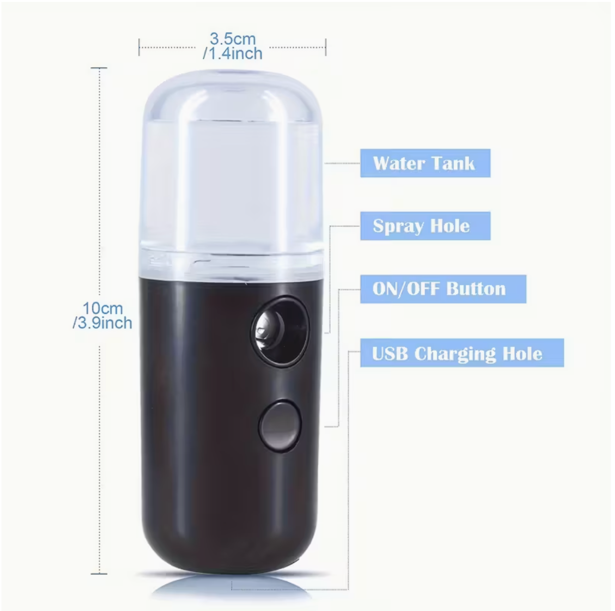 CloudKiss™ Nano Facial Mister — The Glow You Take Everywhere.