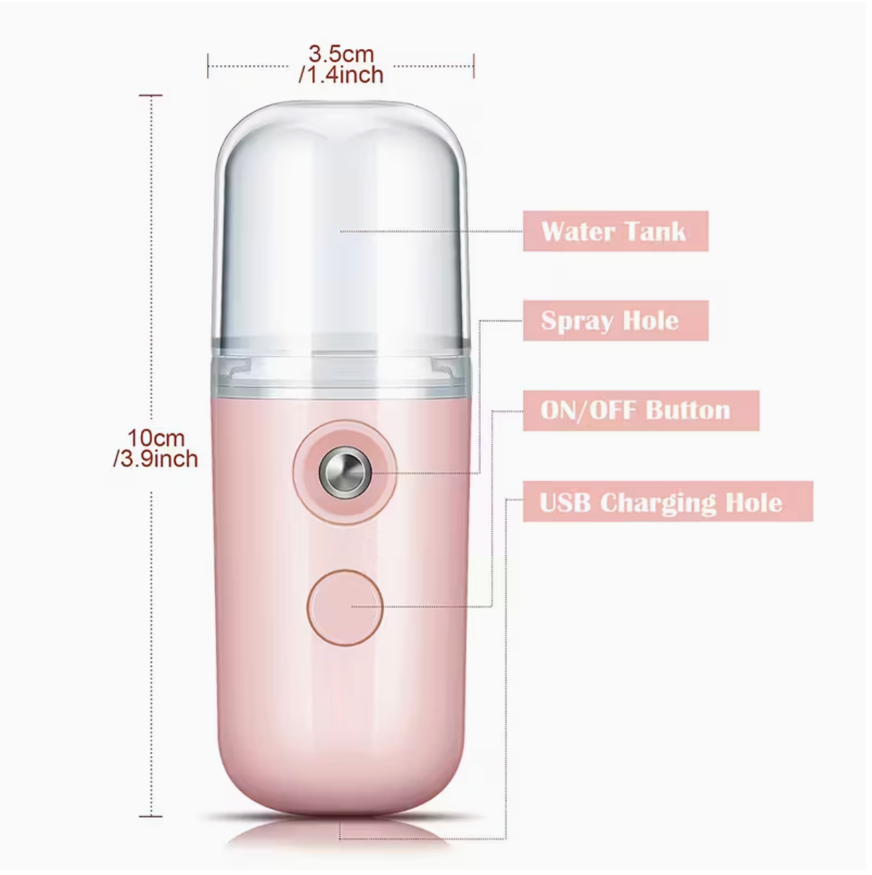 CloudKiss™ Nano Facial Mister — The Glow You Take Everywhere.