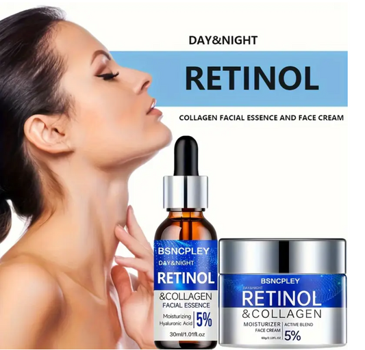 Ageless Glow Bundle – Retinol & Collagen Set + GlowLift Massager